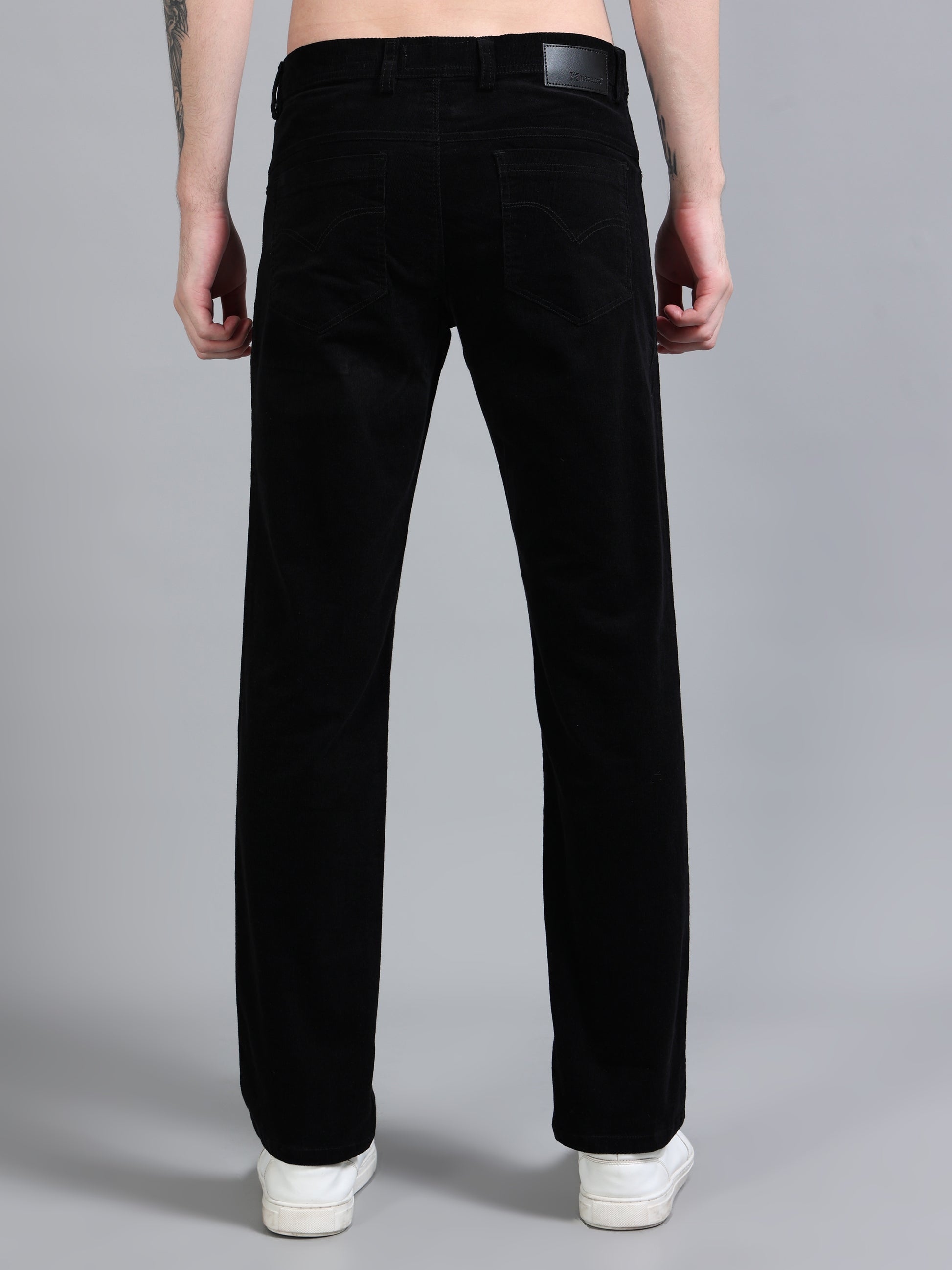  Corduroy Navy Blue Trousers for Mens