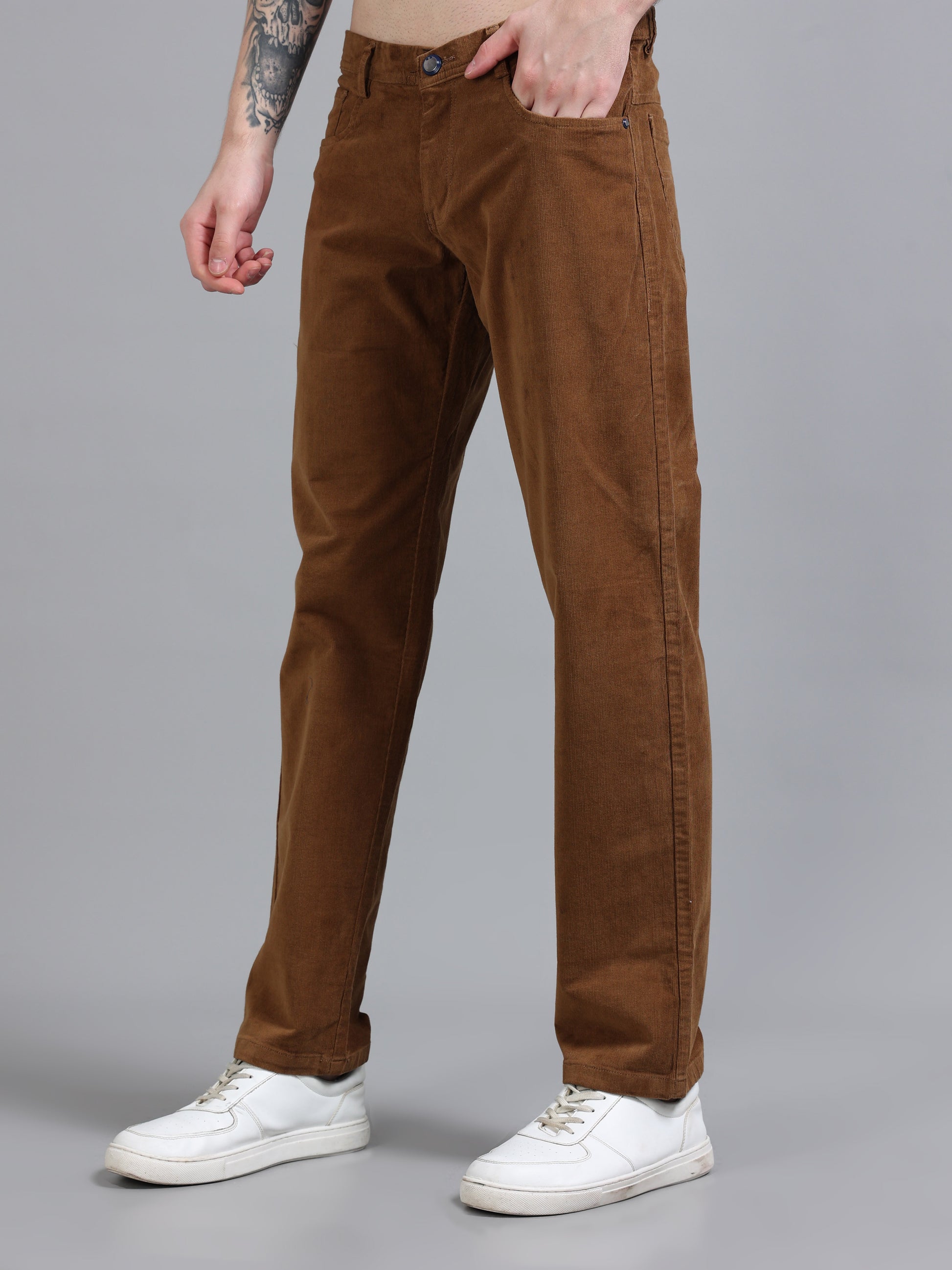 Corduroy Mens Khaki Pants 