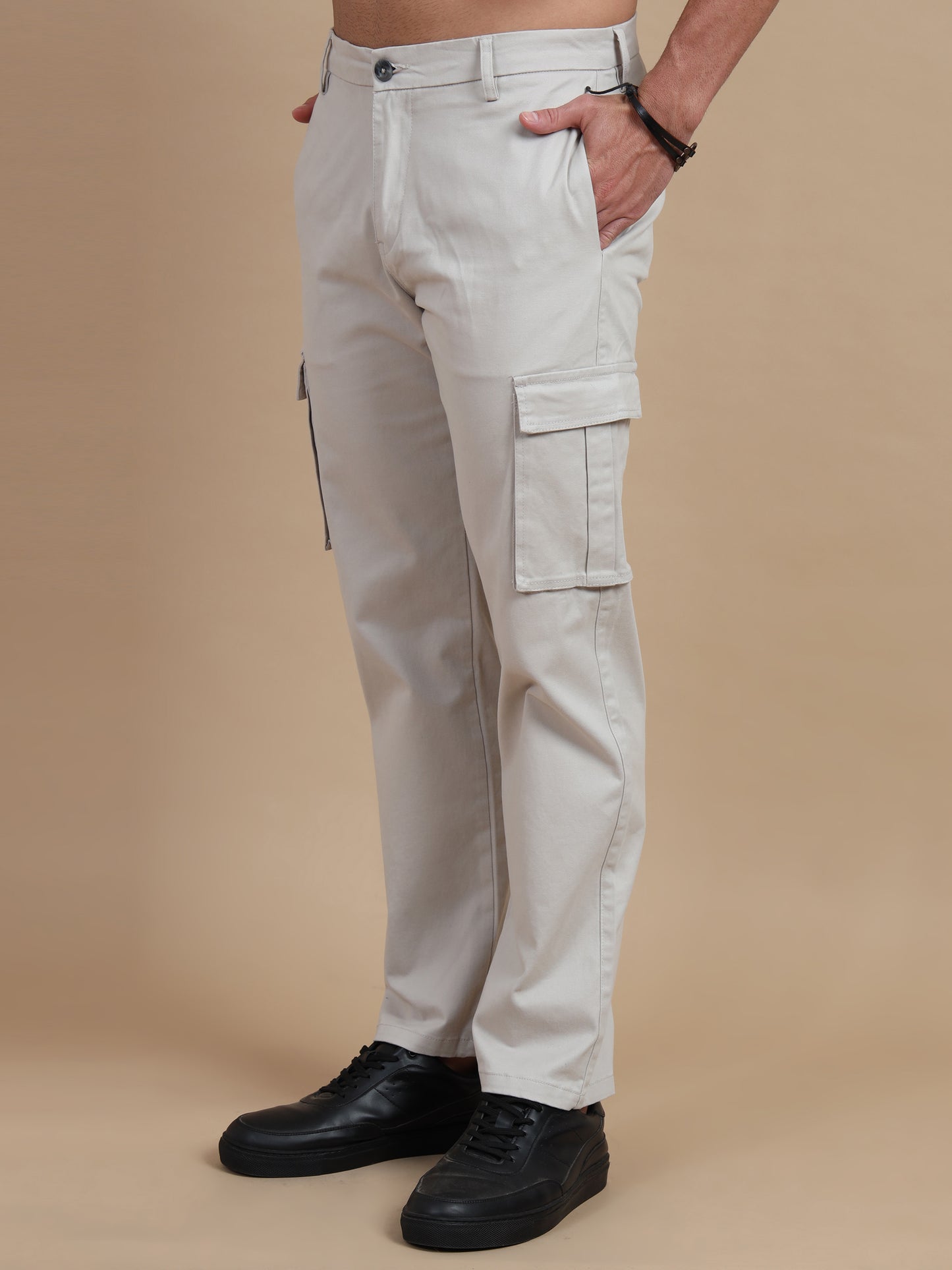  Cream Cargo Pants​ for Men