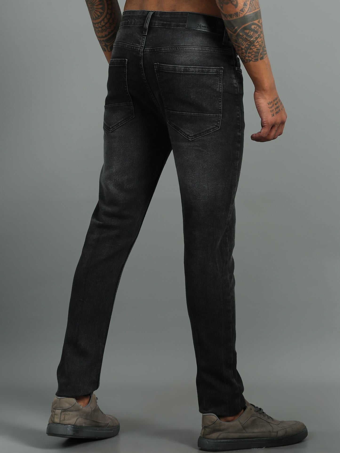 Black double wash StealthLock Jeans