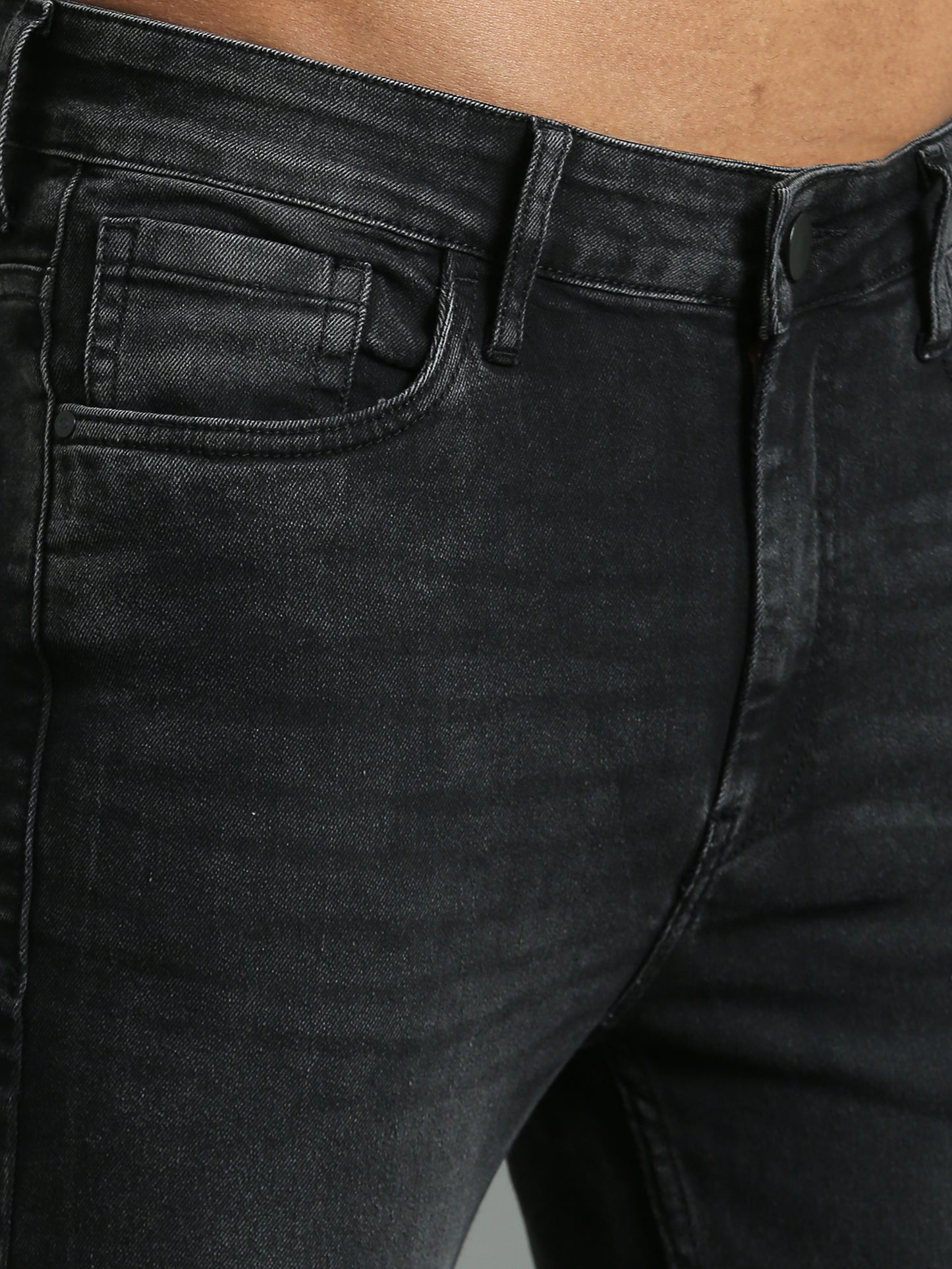 Black double wash StealthLock Jeans