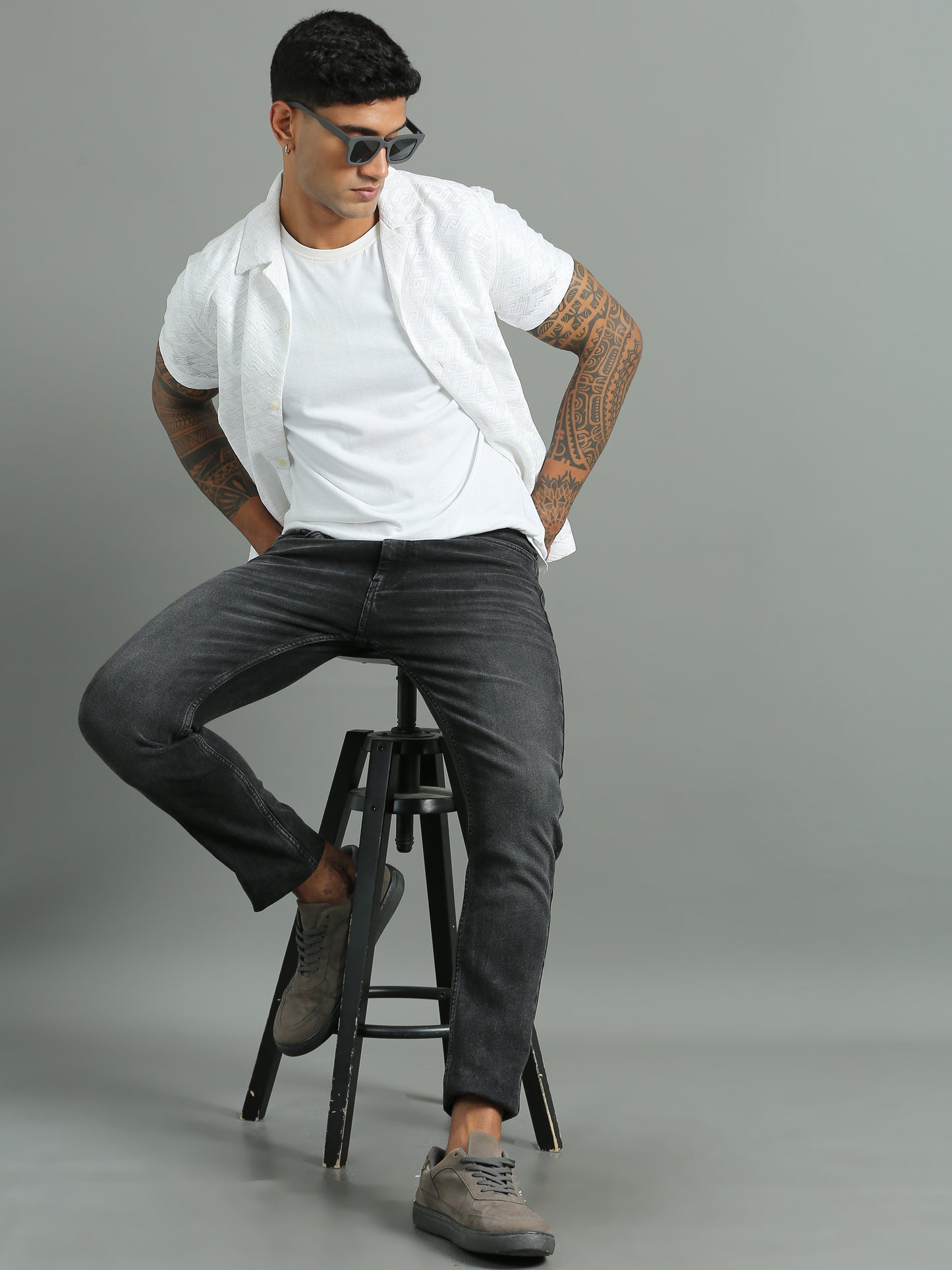 Black double wash StealthLock Jeans