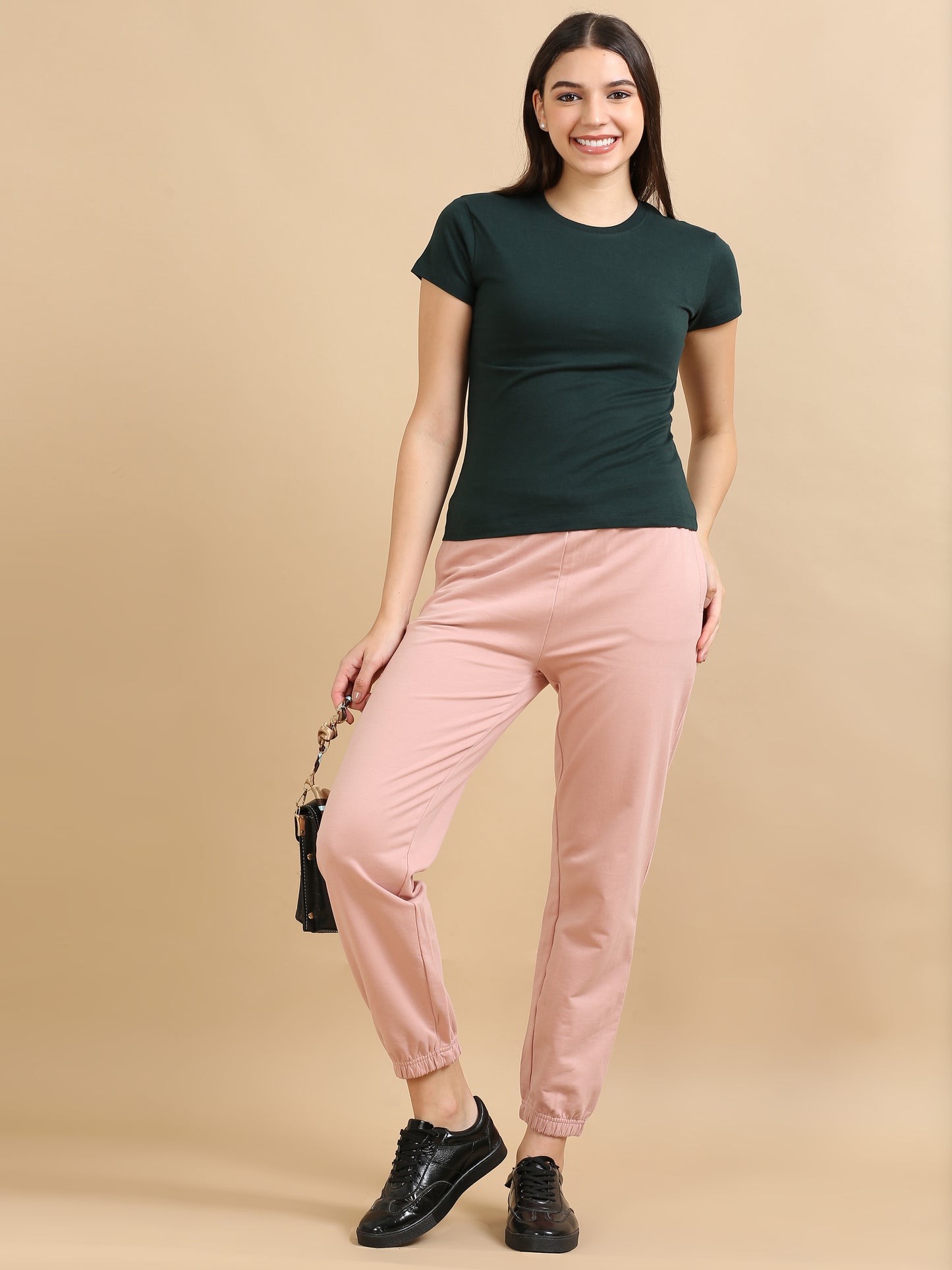 Light Pink Joggers Womens