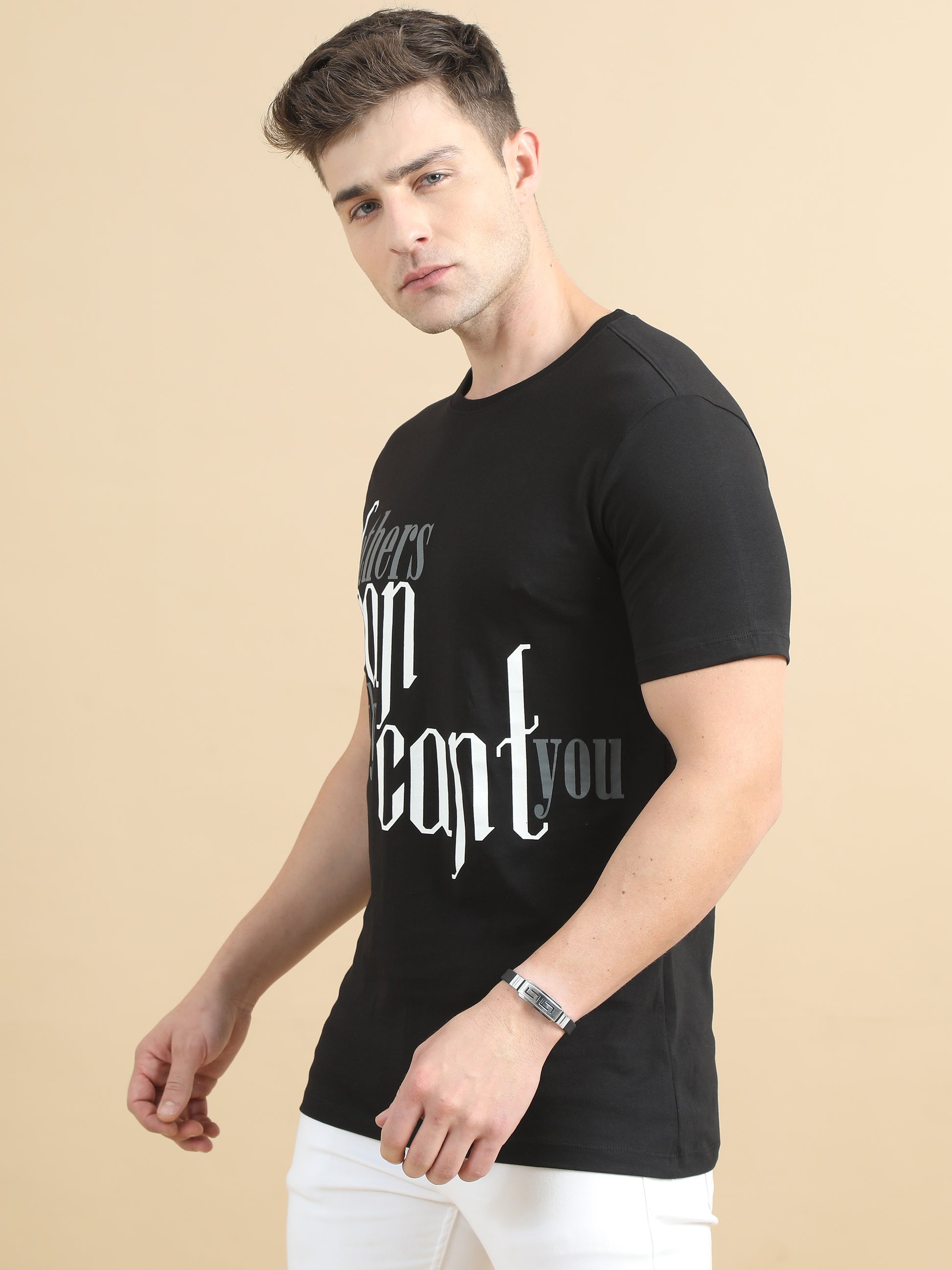  Men black printed t Shirt 