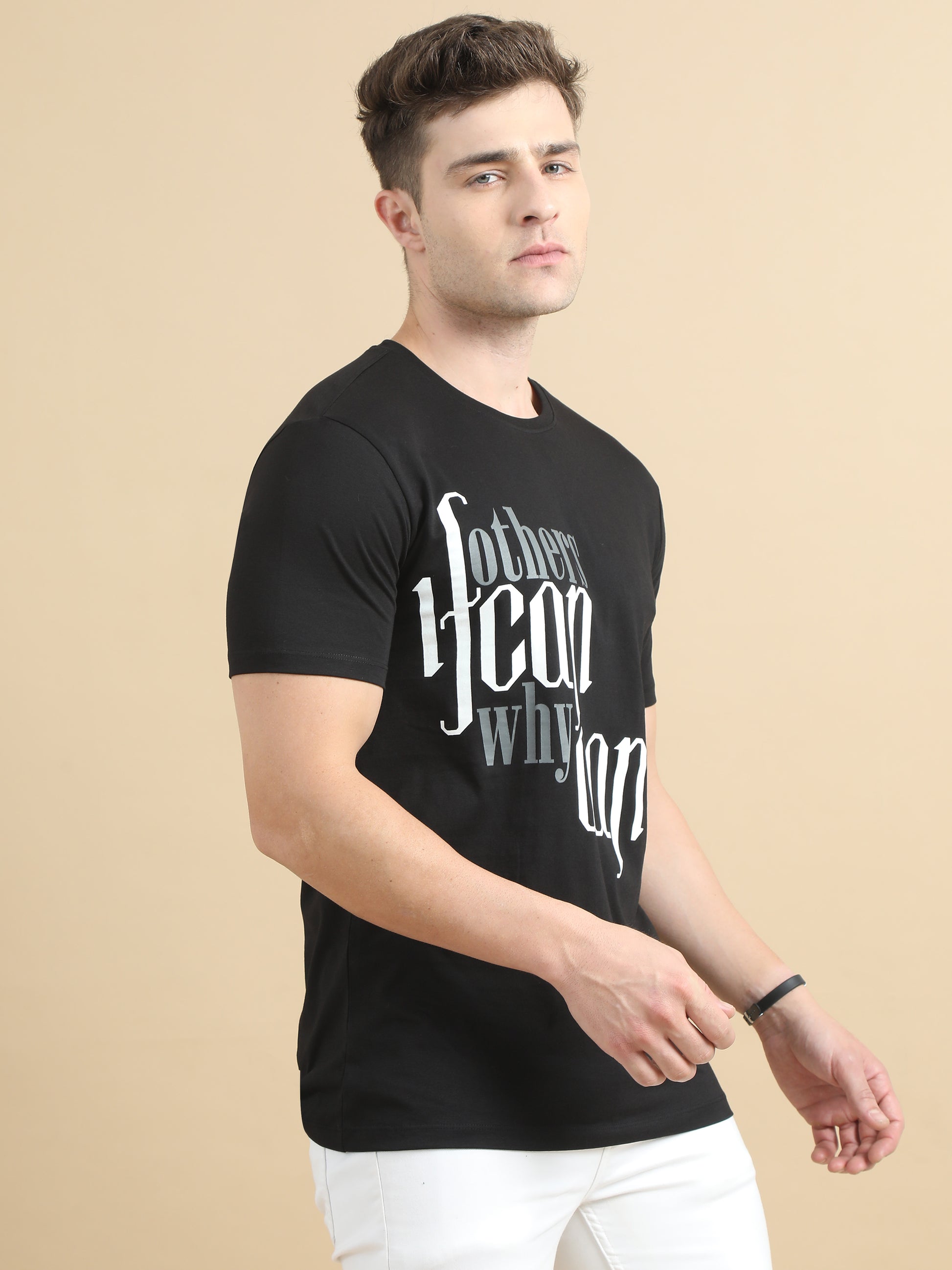  Men black printed t Shirt 