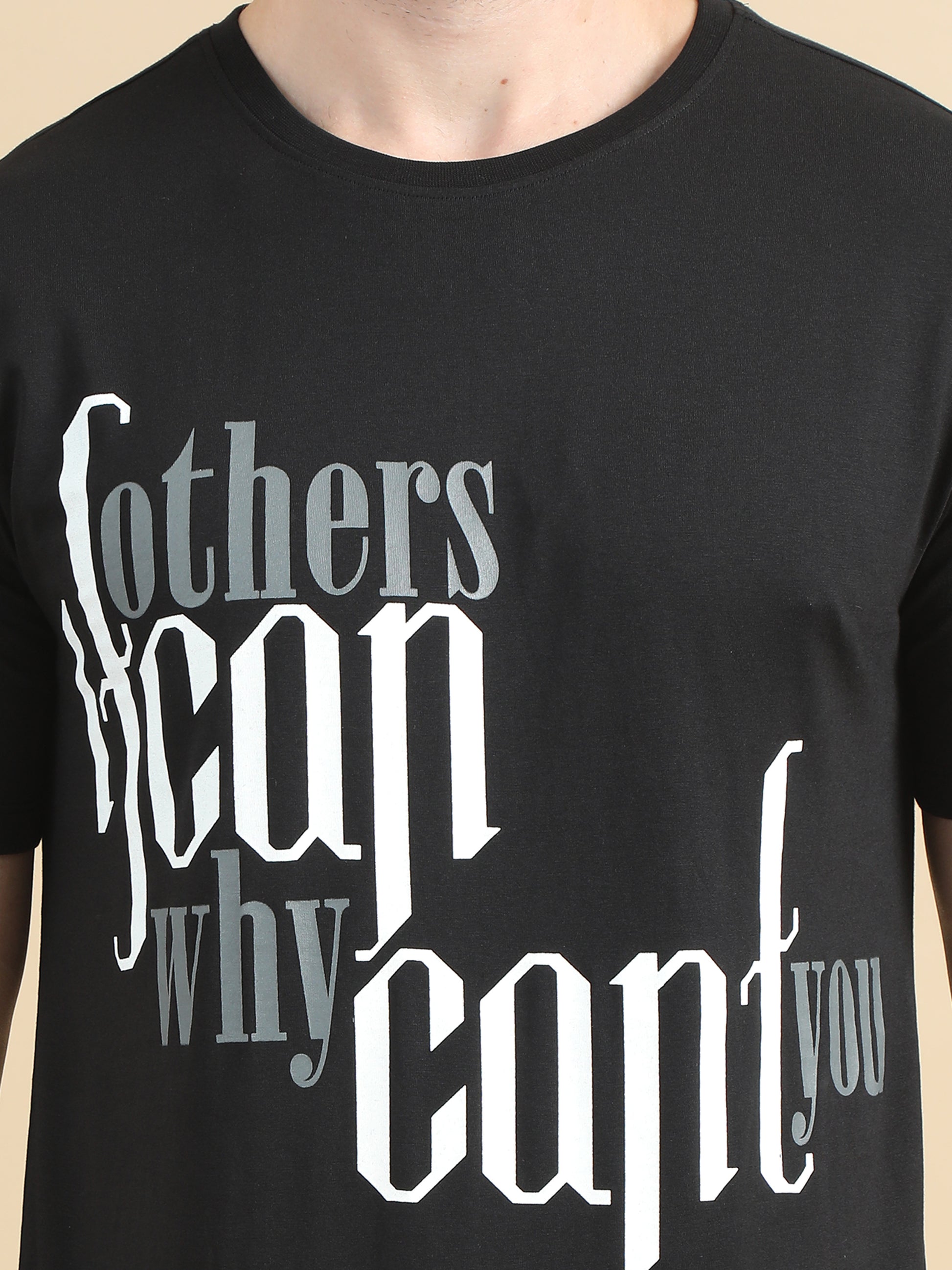  Men black printed t Shirt 