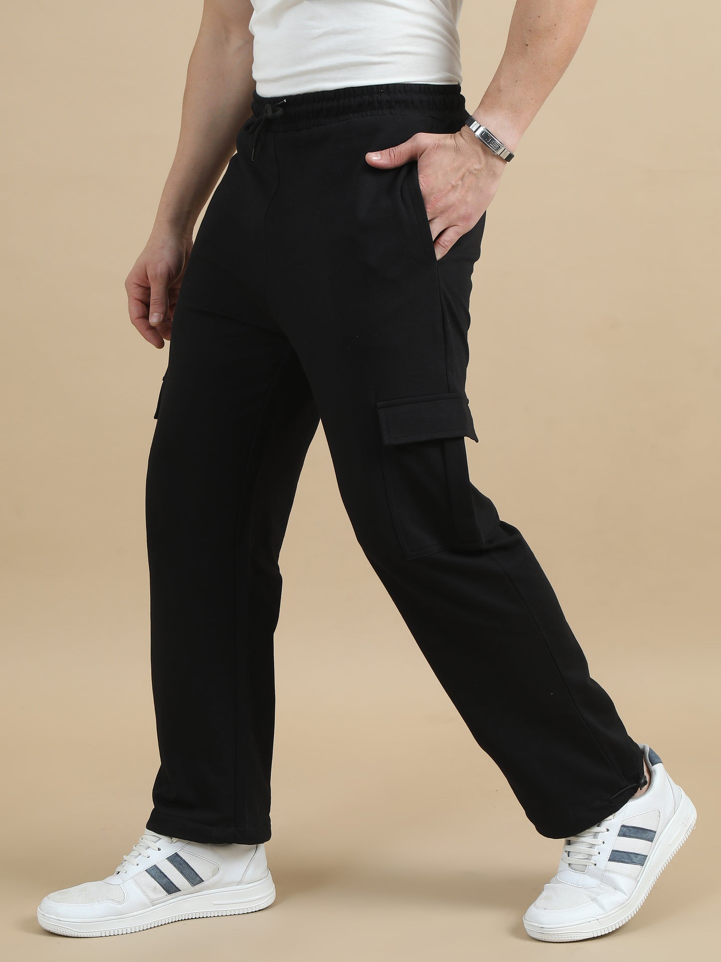 Black Cargo Pant For Men