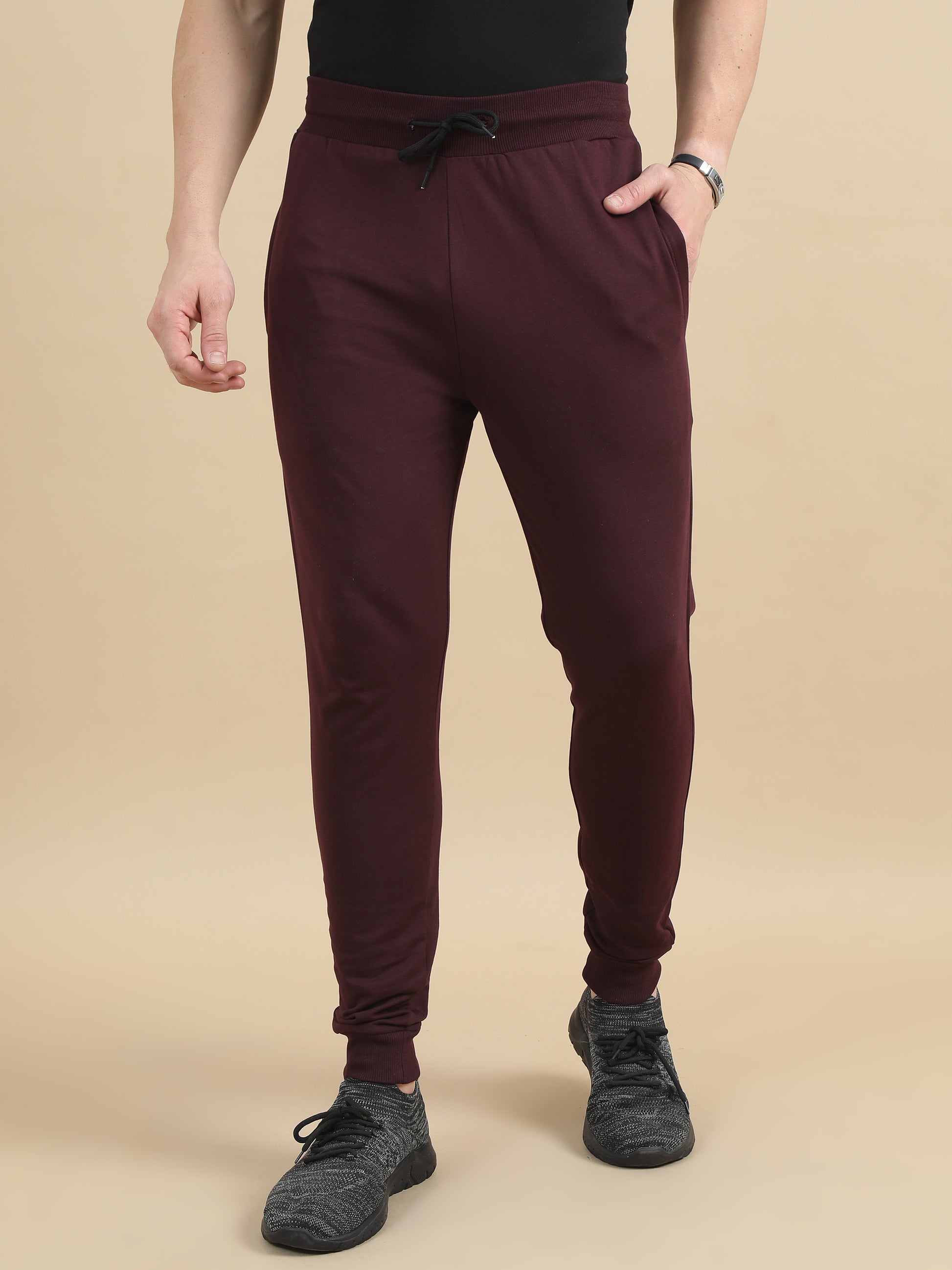 Mens Brown Joggers Pant