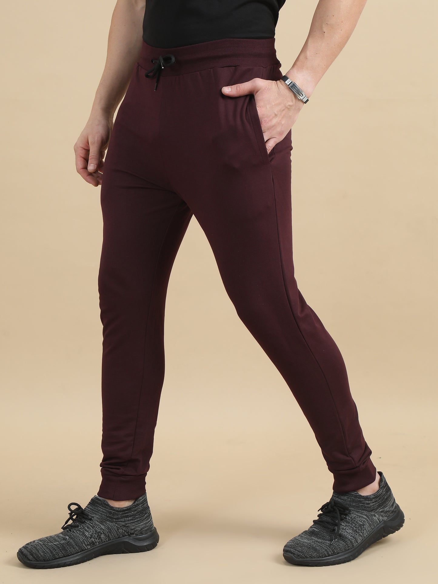 Mens Brown Joggers Pant