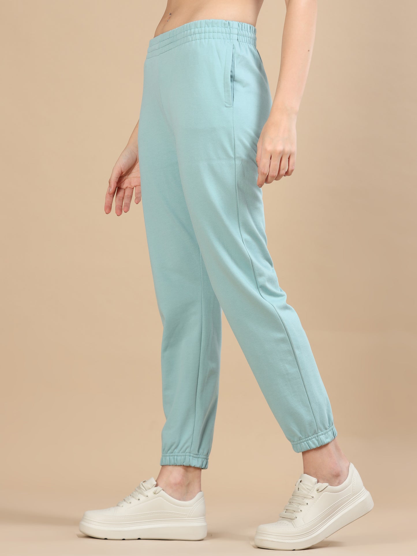 Slim Fit Light Blue Womens Joggers