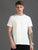 Crew Neck Men Solid T-Shirt - White