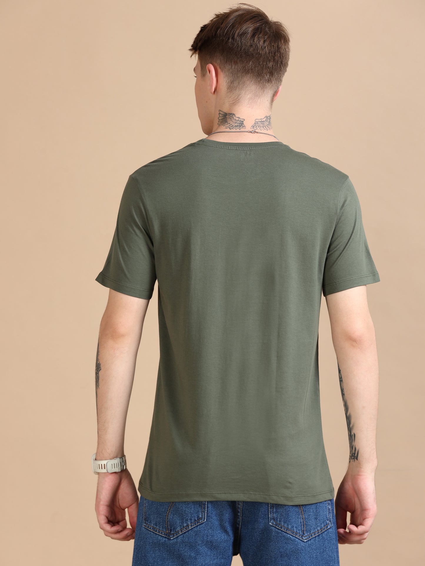 Printed Army t shirt for men