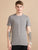 Crew Neck Men Solid T-Shirt - Grey