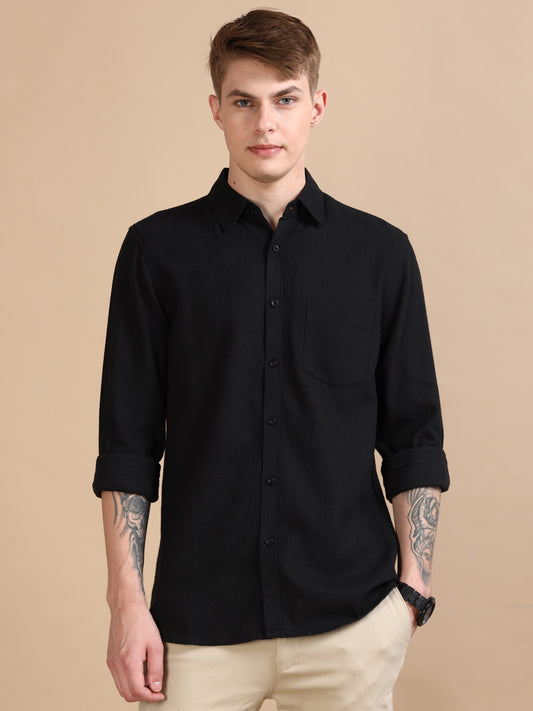 Classic Grey Black Shirt For Men