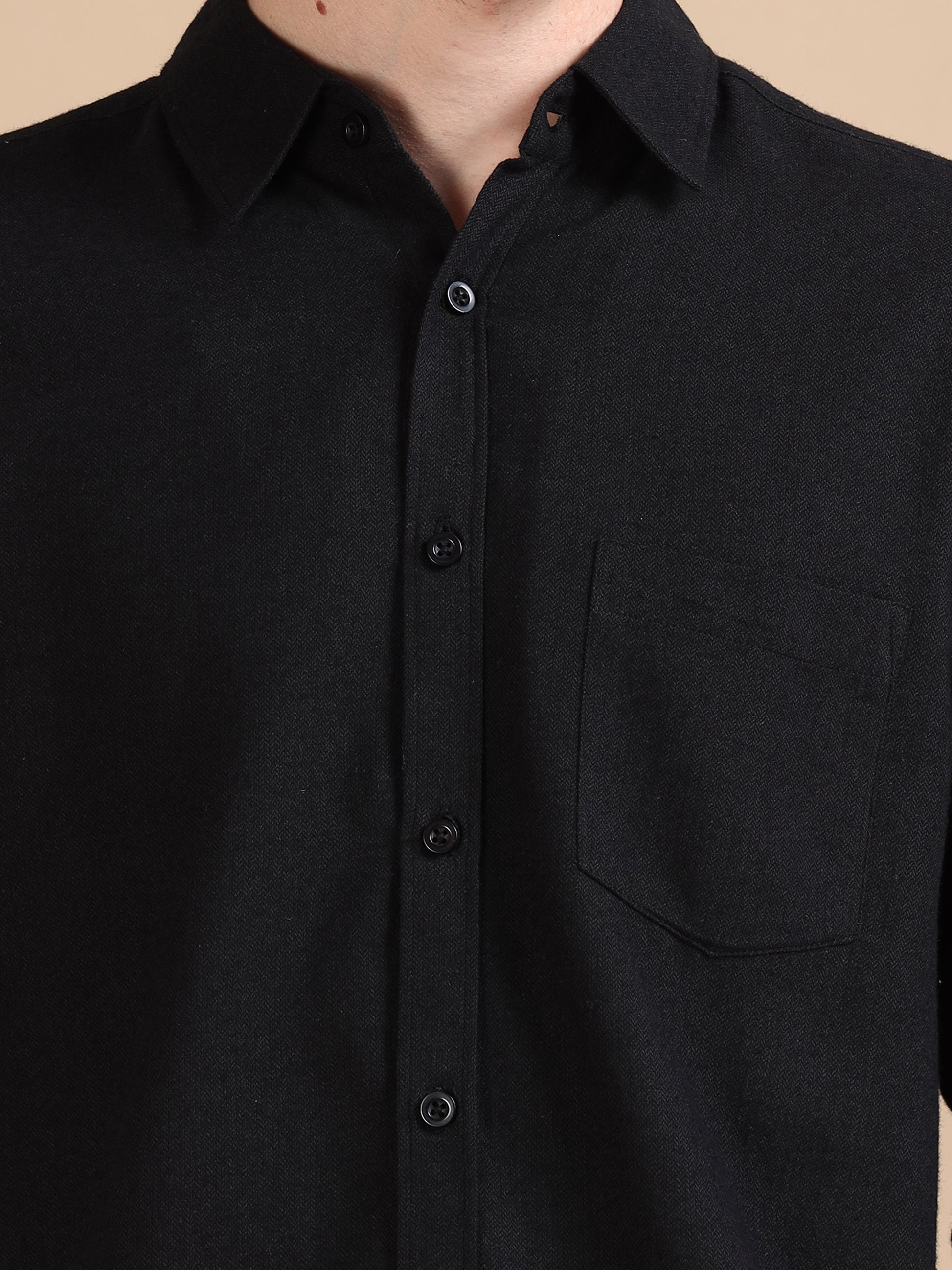 Classic Grey Black Shirt For Men