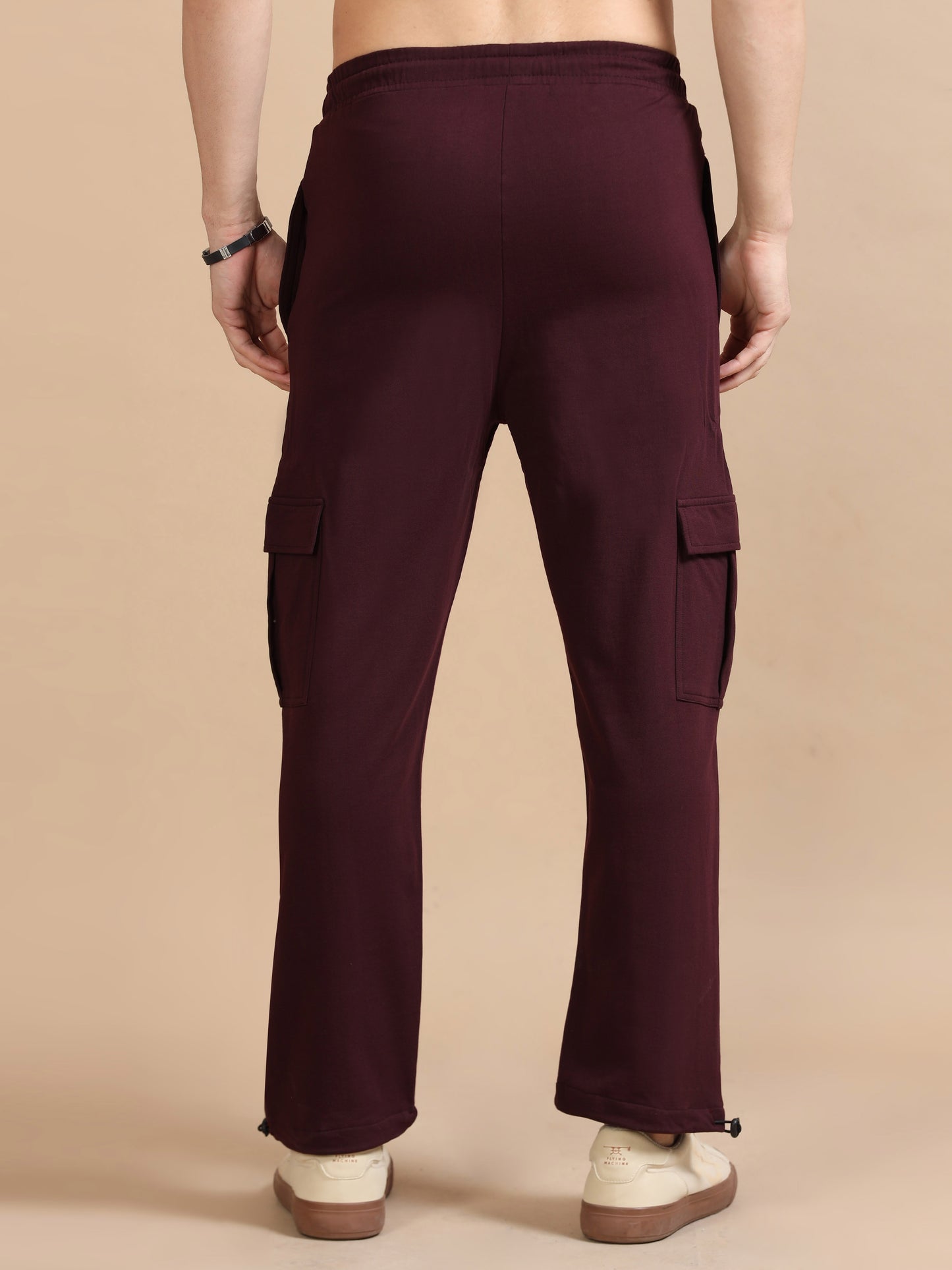 Maroon Men Cargo Pant