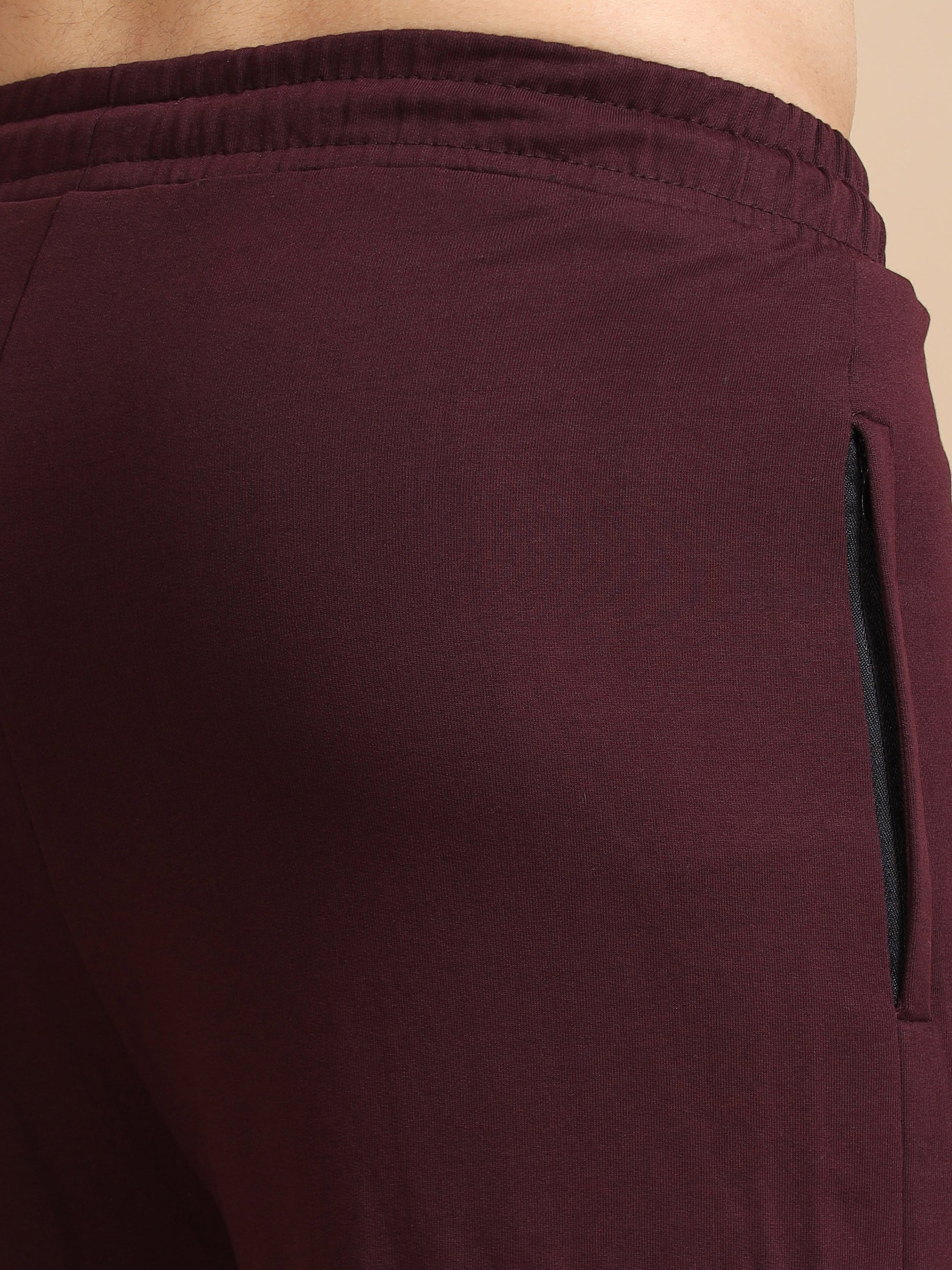 Maroon Men Cargo Pant