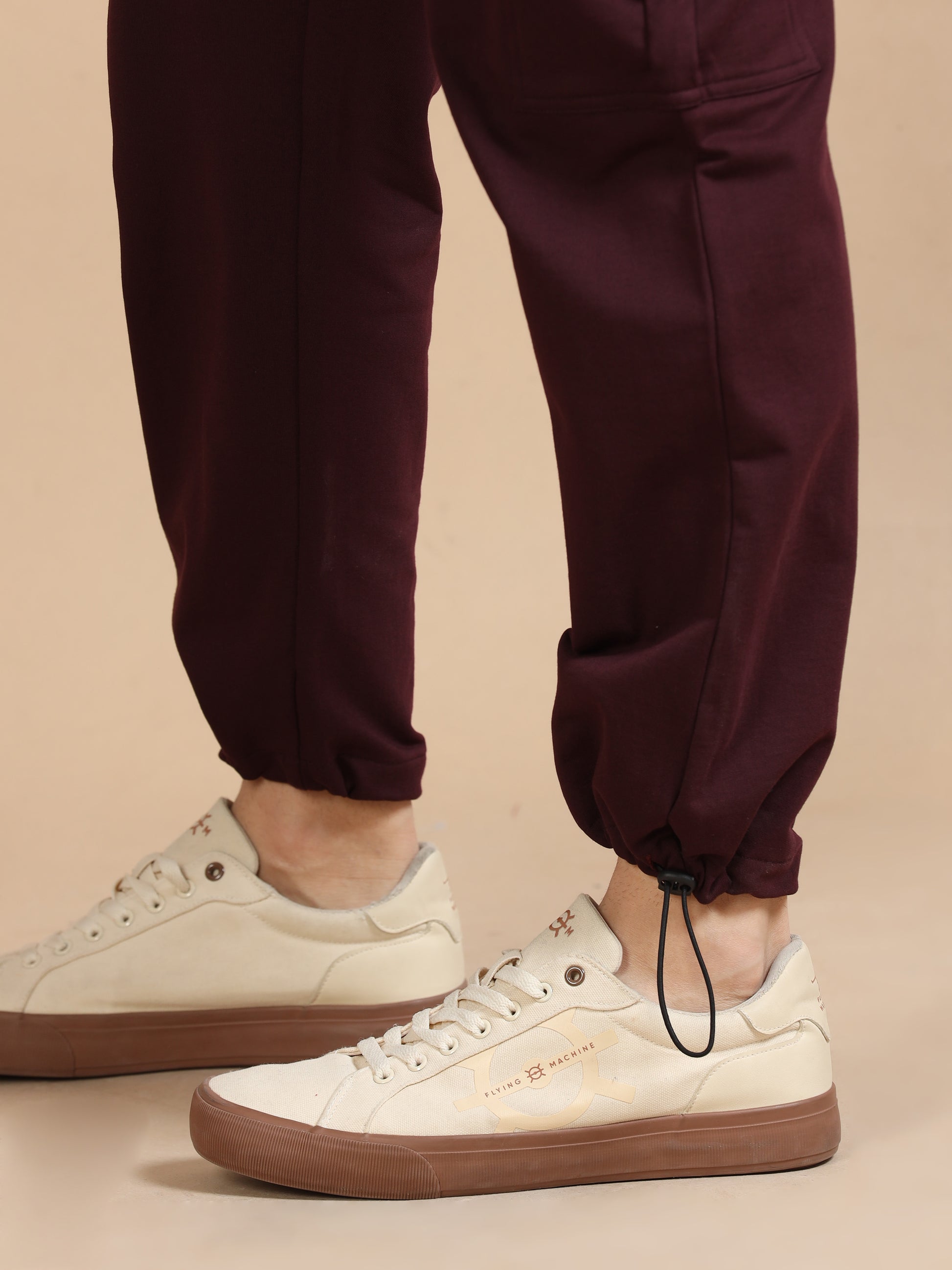 Maroon Men Cargo Pant