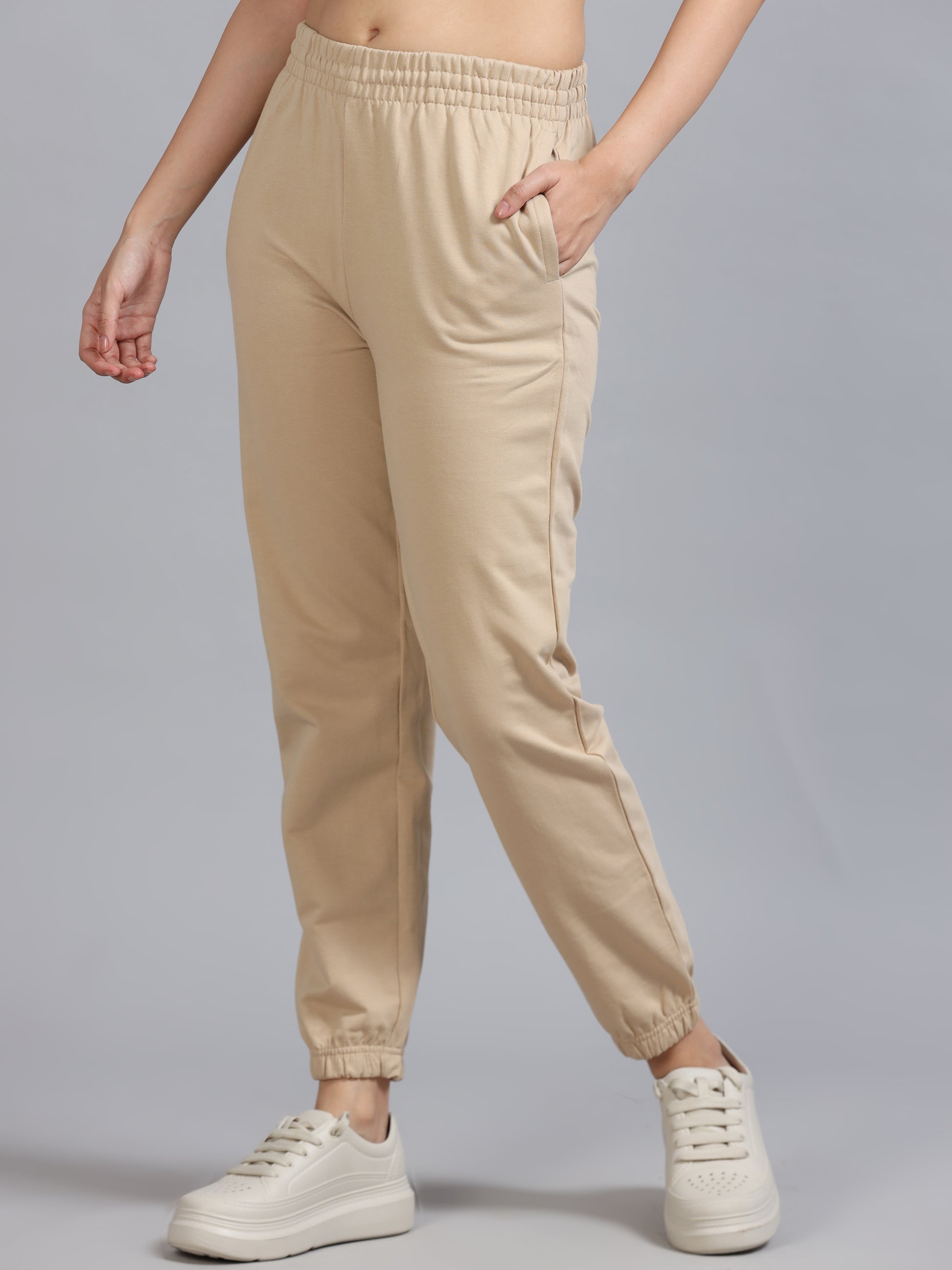 Beige Joggers for Women