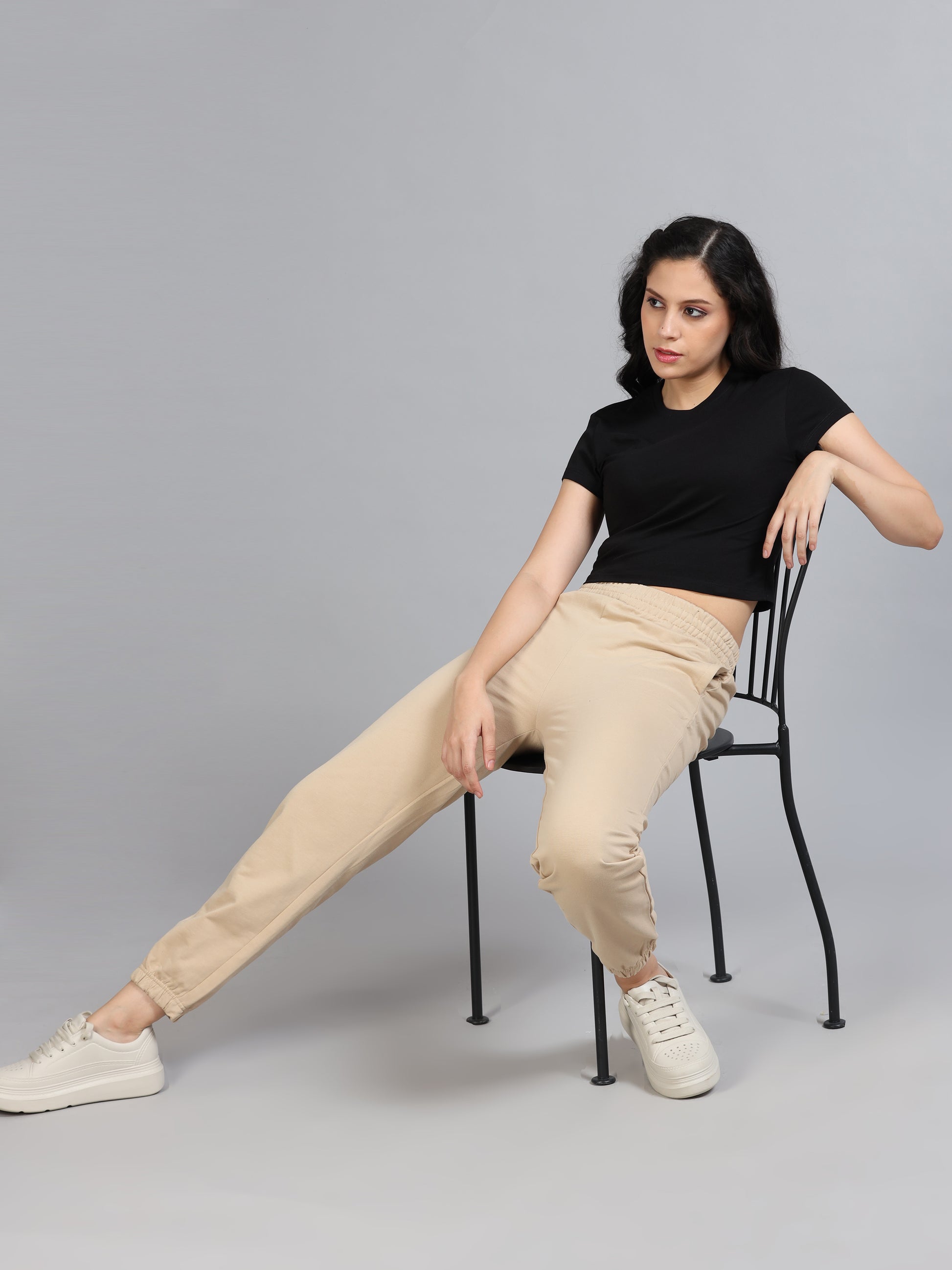 Beige Joggers for Women